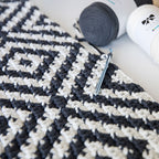 Diamond Lattice Rug Tapestry Crochet Pattern
