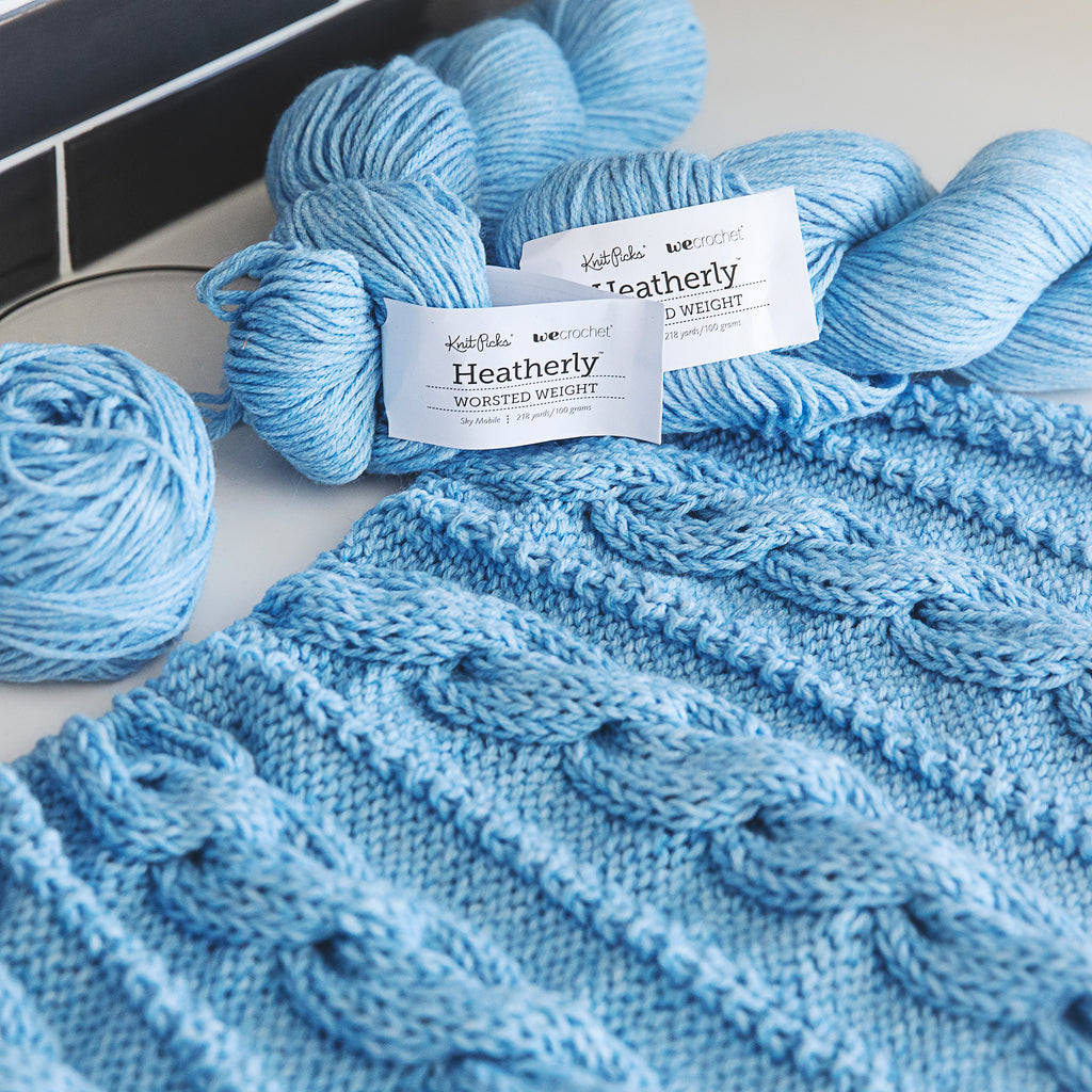 Cuddly Cable Knit Baby Blanket Pattern