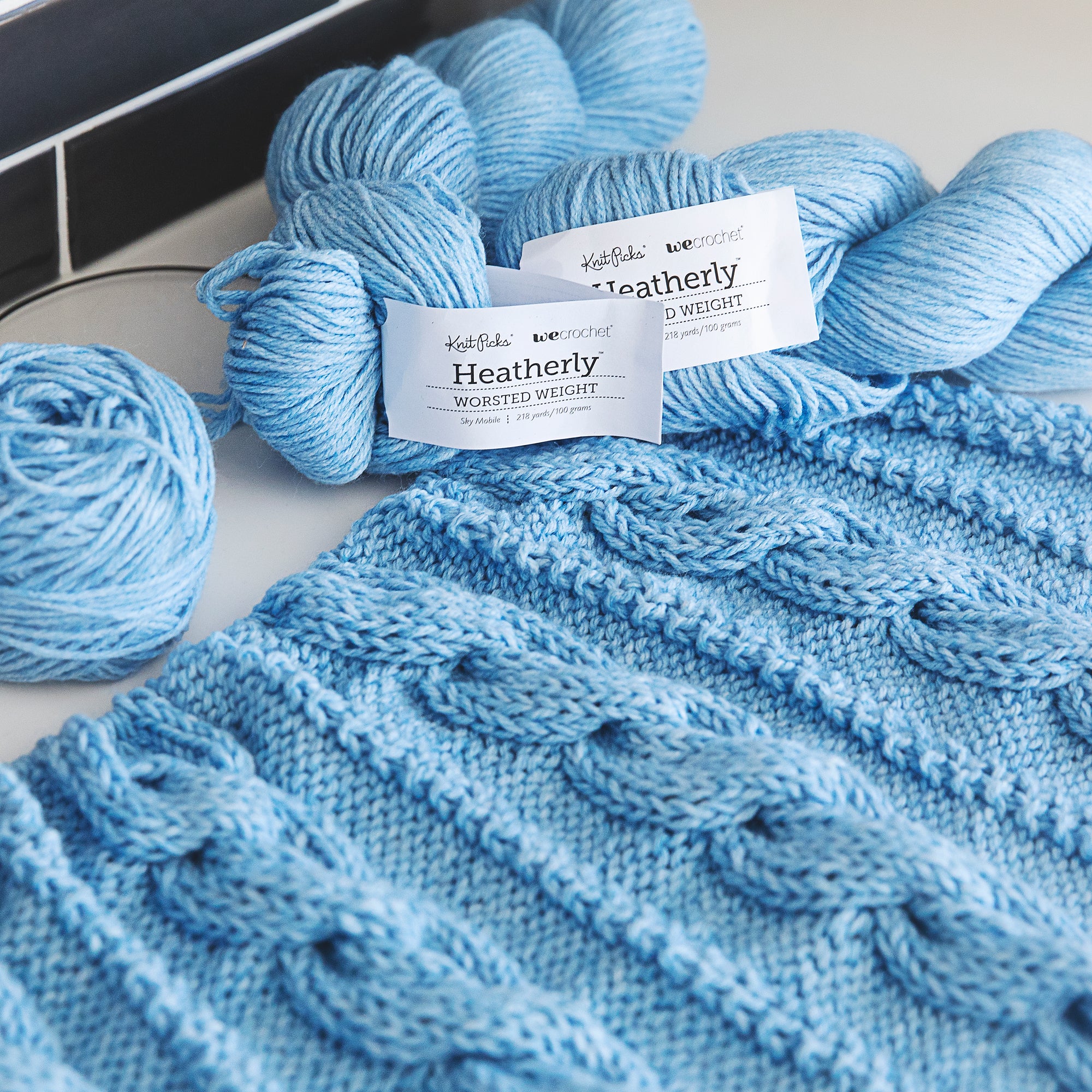 Cuddly Cable Knit Baby Blanket Pattern