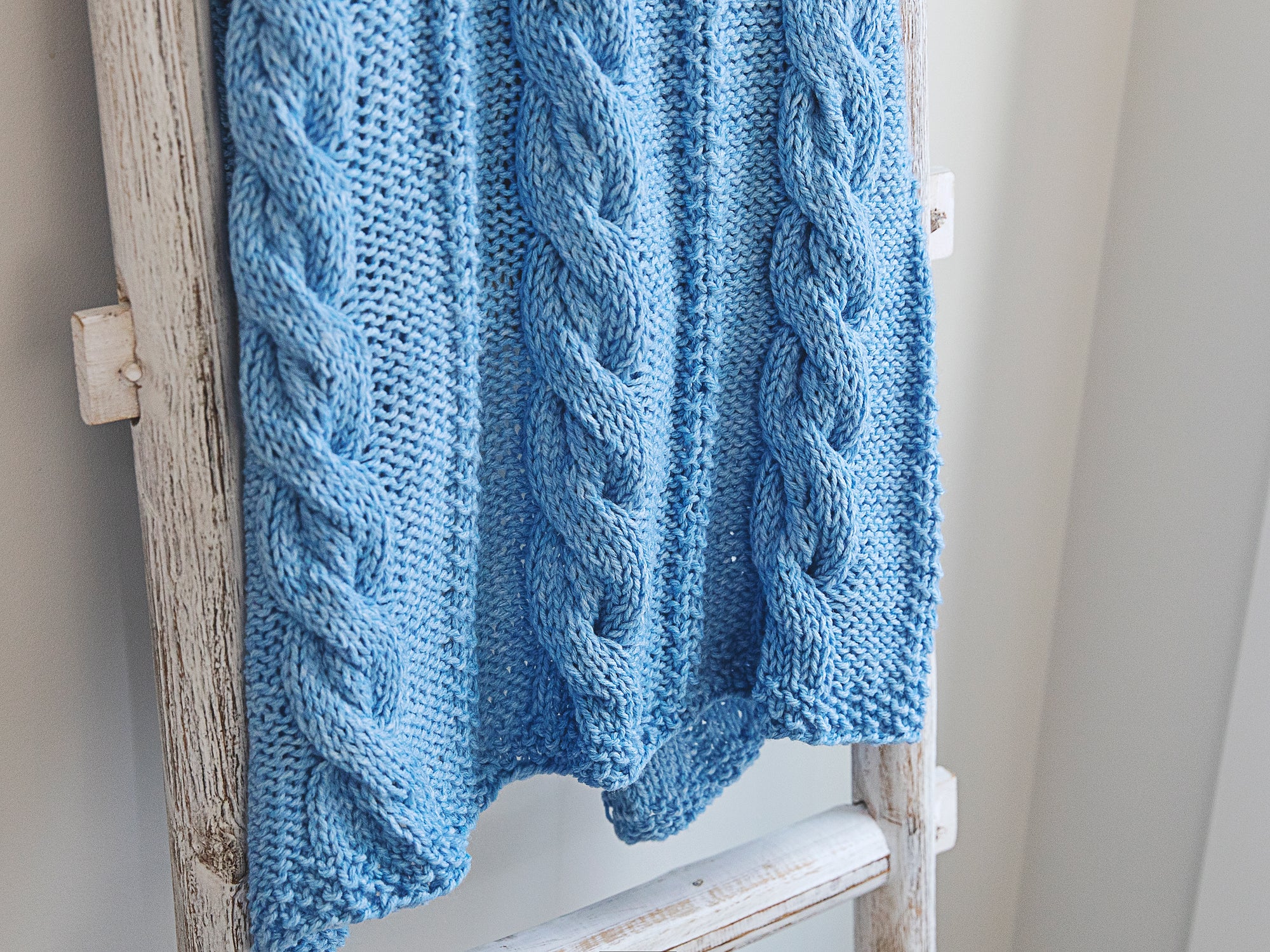Cuddly Cable Knit Baby Blanket Pattern