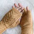 Comfy Fingerless Gloves Knitting Pattern