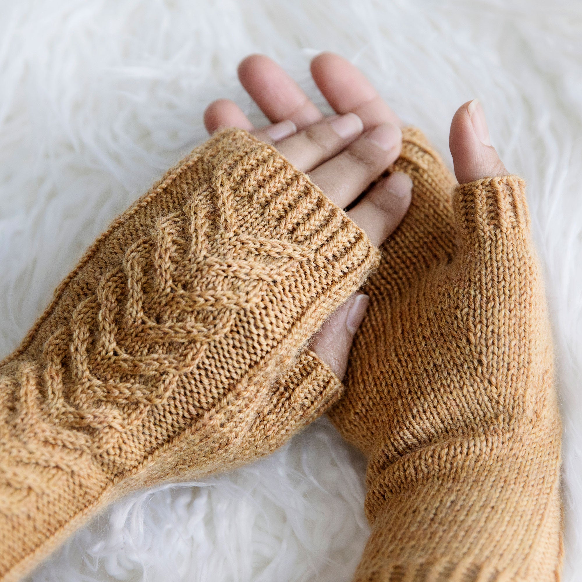 Comfy Fingerless Gloves Knitting Pattern
