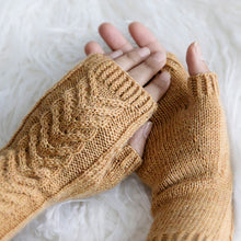 Load image into Gallery viewer, Comfy Fingerless Gloves Knitting Pattern
