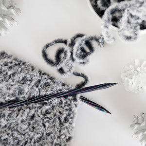 Luxurious Faux Fur Cowl Knitting Pattern