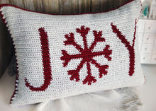 Load image into Gallery viewer, Holiday Christmas Throw Pillows Crochet Pattern
