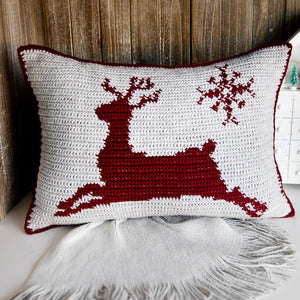 Holiday Christmas Throw Pillows Crochet Pattern