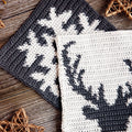 Winter Hot Pads Crochet Pattern