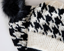 Load image into Gallery viewer, Houndstooth Beanie Knitting Pattern
