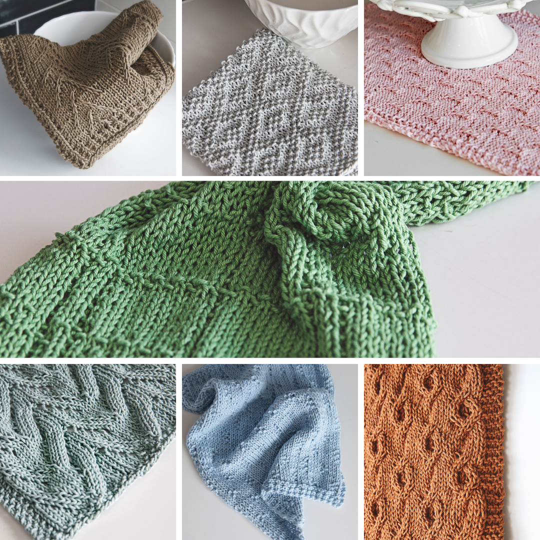 Modern Country Kitchen Towels Crochet Pattern - Leelee Knits