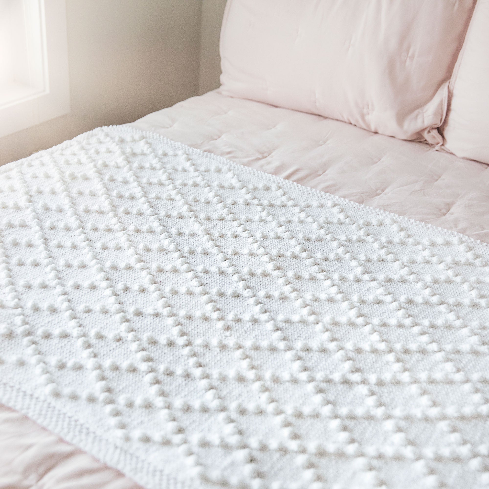 Bobble Stitch Blanket Knitting Pattern
