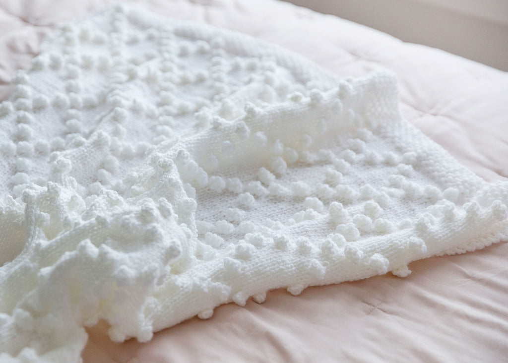 Bobble Stitch Blanket Knitting Pattern