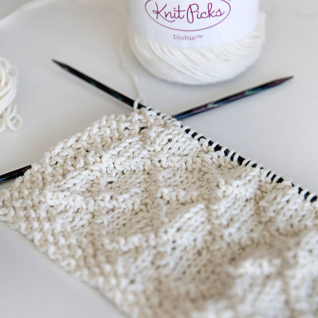 Modern Kitchen Dish Towel Knitting Pattern