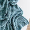 Diagonal Seed Stitch Baby Blanket Knitting Pattern