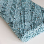Diagonal Seed Stitch Baby Blanket Knitting Pattern