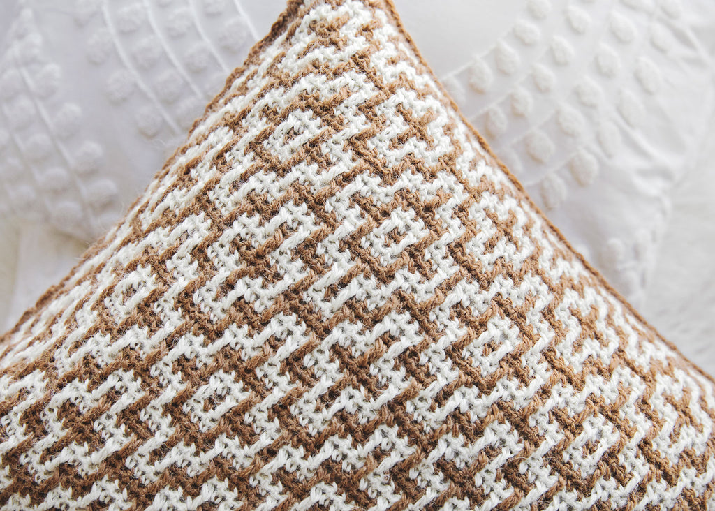 Casablanca Mosaic Crochet Throw Pillow