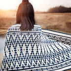 Aztec Mosaic Crochet Blanket Wrap Pattern