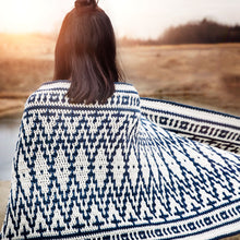 Load image into Gallery viewer, Aztec Mosaic Crochet Blanket Wrap Pattern
