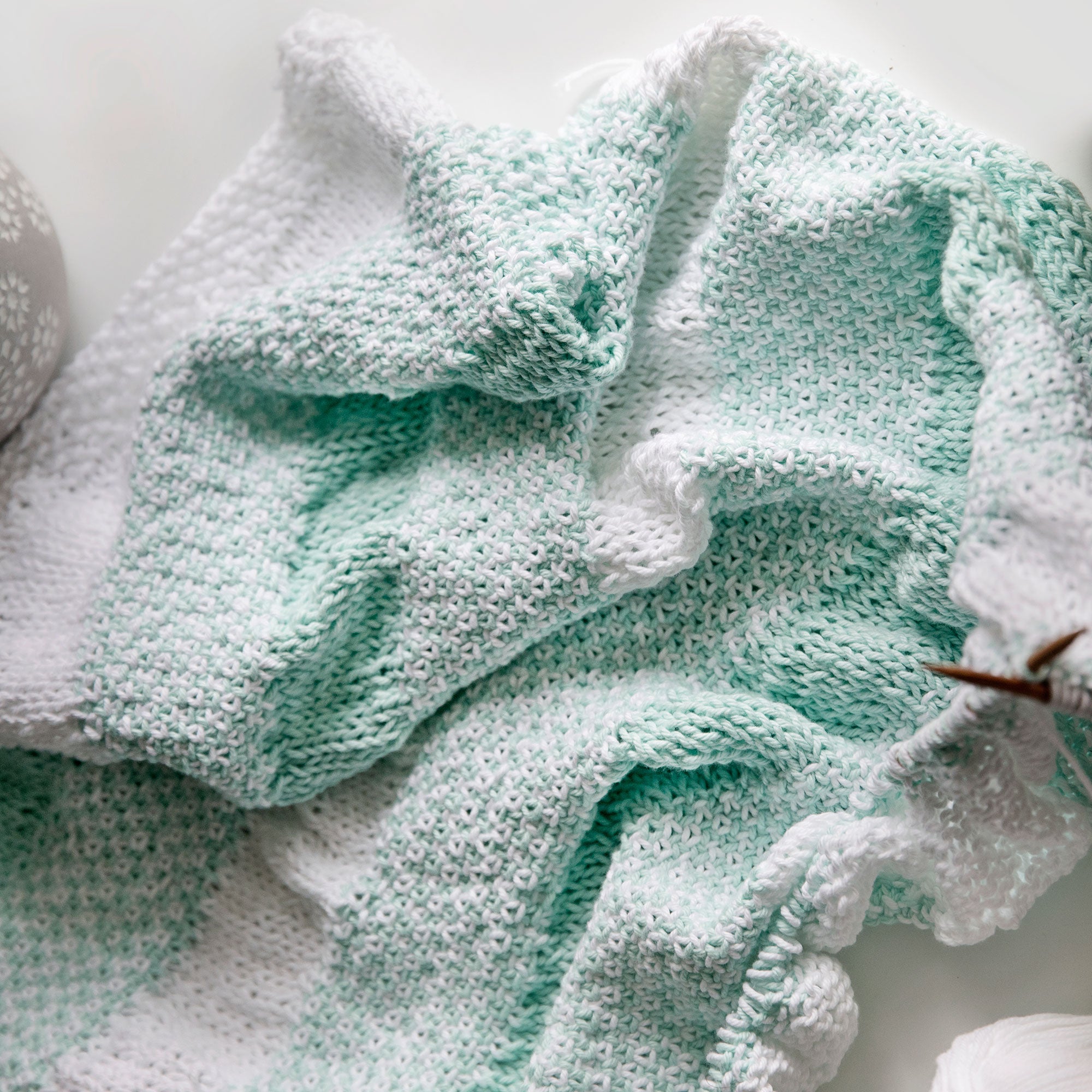 Oasis Baby Blanket Knitting Pattern