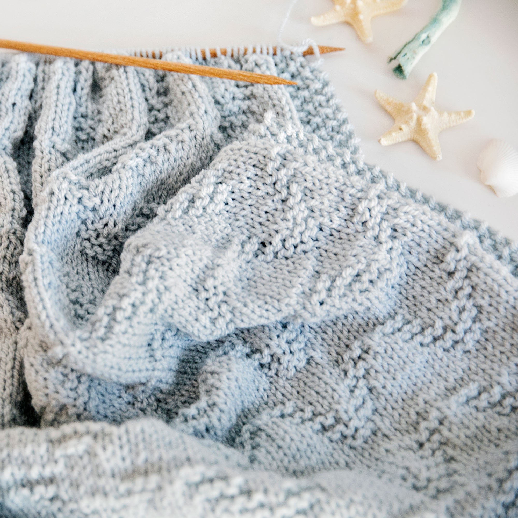 Seaside Baby Blanket Knitting Pattern