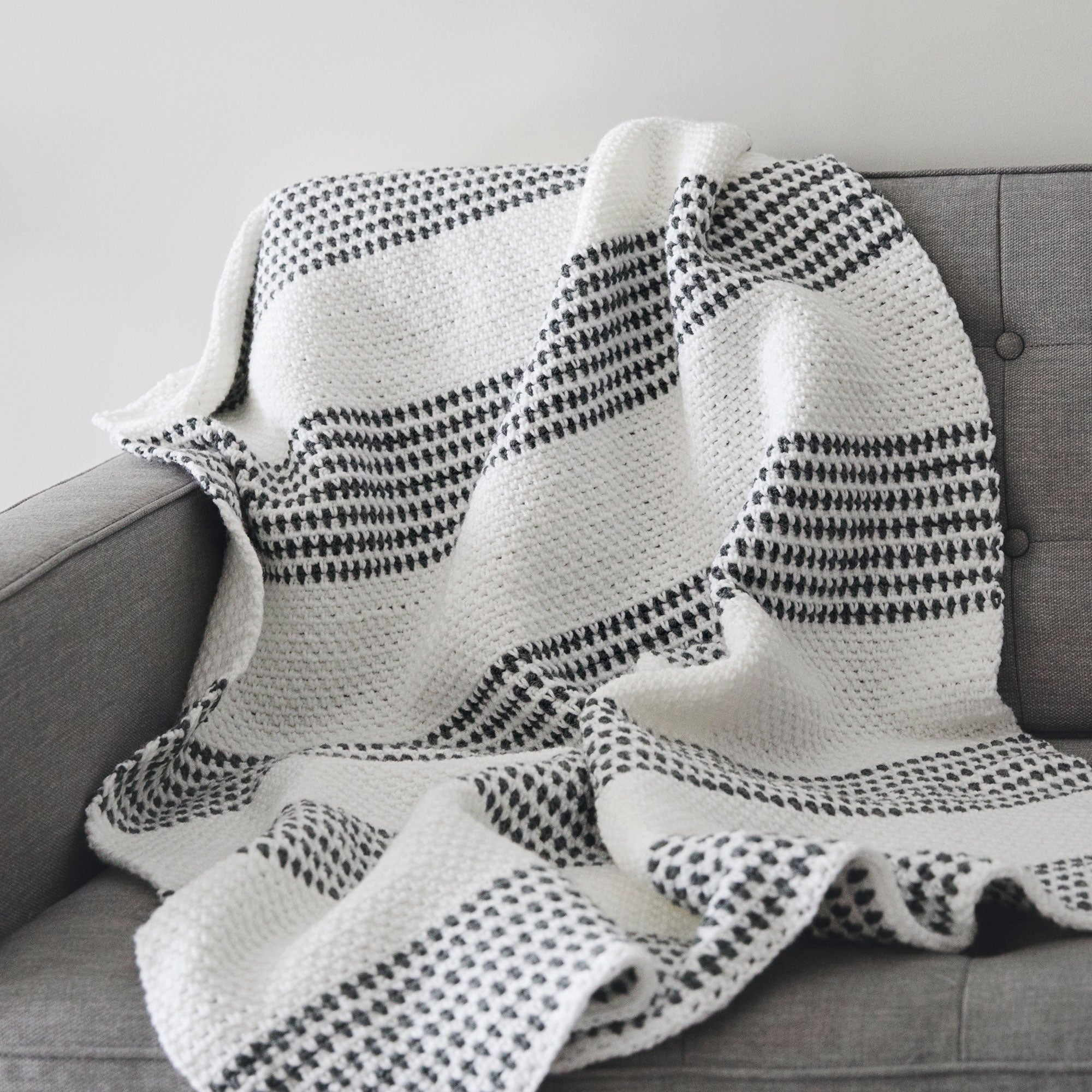 Crochet Blanket Chunky Knit Grey Throw The Elemental Throw Blanket