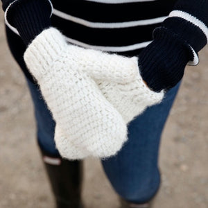 Fuzzy Warm Crochet Mittens