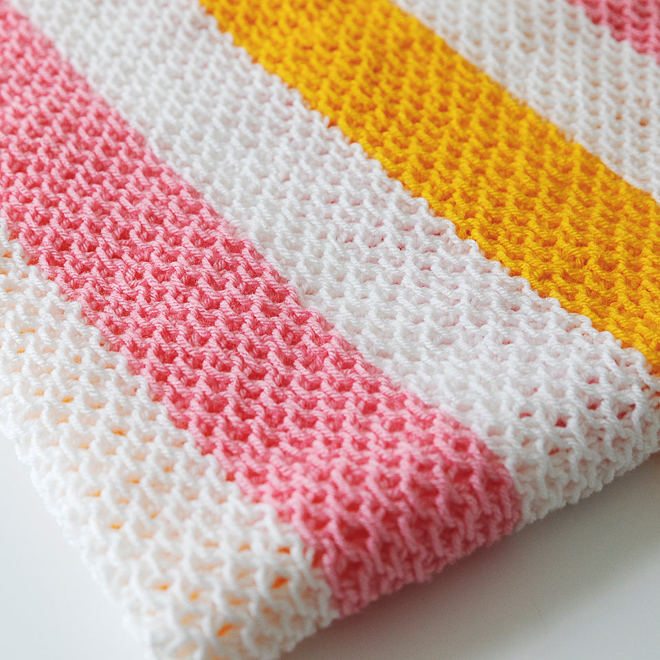 Morning Sky Baby Blanket Knitting Pattern
