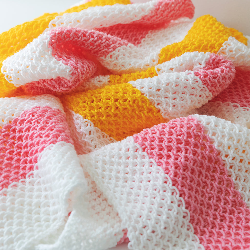 Morning Sky Baby Blanket Knitting Pattern